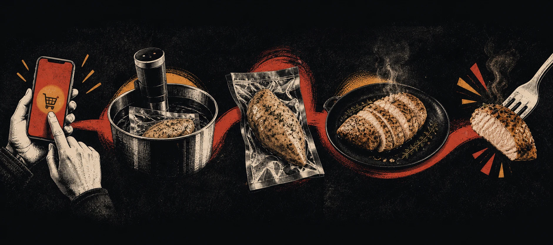 We cook. You eat.